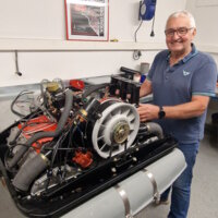 Herr Weber bei der Arbeit